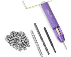 50PCS Draad Reparatie Installatie Set, M4 x 2D RVS Helicoil Type Spiralen voor Draadinvoegen en Bevestigen