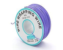 30AWG 0.25mm Paarse Solide Draad - Kleurige Elektrische Kabel Spoel voor DIY Projecten, Flexibele en Zachte Tinned Koper Draden voor Elektronica