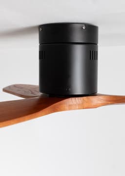 CREATE - Plafondventilator 40W silent 100% hout - S - Geen licht - Controller voor wandmontage - WIND CALM NATURAL WOOD — thumbnail 2
