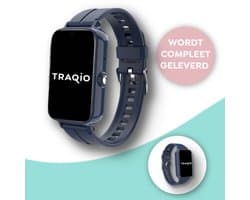 Traqio TRQ11 - GPS horloge kinderen - gps horloge kind - kinderhorloge bellen - veilig buiten spelen horloge kind - kinderhorloge met gps - kinderhorloge - Kinder smartwatch GPS - GPS horloge school - Blauw
