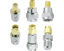Allecto - to F-Type Adapter - 6 Pack - Hoogwaardige connectiviteit - Zilver - Ideaal voor camera en televisie - Perfecte aansluiting - Handig v...