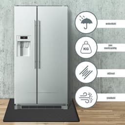 Quvo® Lekbak Wasmachine - Lekbak - Anti Trillingsmat Wasmachine - Lekbak Wasmachine 60x60 x - Grijs - Lekbak Wasmachine Universeel - 60cm x 60cm x 2cm — thumbnail 7