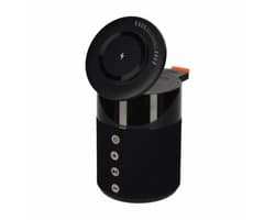 BRAINZ 5-in-1 Draadloze Oplader en Bluetooth Speaker Zwart