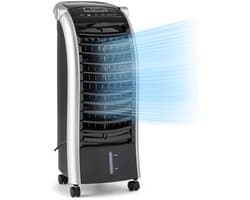 BIXc® - 3-in-1 mobiele airconditioner luchtkoeler - ventilator en luchtbevochtiger - 4 snelheden - timer tot 15 uur - watertank - 6 liter zwart