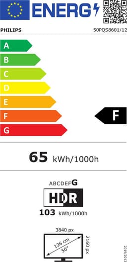 Philips Ambilight 50PQS8601/12 - 50 inch - 4K QLED - 2026 — thumbnail 2