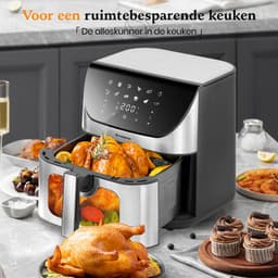 Digitale Airfryer XXL Hetelucht friteuse Sinaopus 8001-8.5L Grote Capaciteit voor 5 Personen-Snelle Opwarming-12 Voorgeprogrammeerde Functies-eenvoudig te reinigen-LED display — thumbnail 4