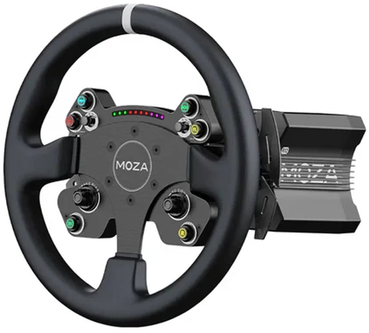 MOZA Racing R12 V2 + CS V2P Steering Wheel Bundle – Direct Drive Sim Racing Set - PC — afbeelding 1
