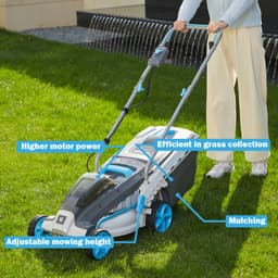 H-Ster accu grasmaaier Ruud 40V - snijbreedte 370mm - snijhoogte 25-75mm - met 40V 4Ah accu en snellader — thumbnail 3