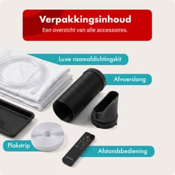 Tomado TMA9002B - Mobiele airco - 9000 BTU Airconditioning - 3 in 1 - Koelen, Ventilator, Ontvochtiger - Afdichtingskit - Tot 80 m3 - Zwart — thumbnail 11