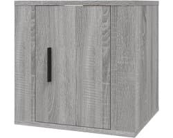 Tv-wandmeubel - Televisiekast Dressoir - Media Opbergen - Wandmontage - 40x345x40 cm - Grijs Sonoma