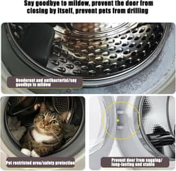 Wasmachine Deurstopper - Magnetische Deurhouder - Apparaten Ventileren - Stabiele Magnetische Basis - 16 x 10 x 3 cm - Grijs — thumbnail 5