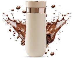 Draagbare reismok voor French press, 320 ml, dubbelwandig geïsoleerd roestvrij staal, perfect voor het zetten van koffiepoeder en thee. Gemakkelijk mee te nemen. Niet gebruiken met lekkende koffiezetapparaten voor warm/koud zetten.