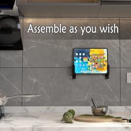 Store_9 - Universele wandhouder - Multifunctioneel rek - Zwart - Voor tv-box en router - Geschikt voor apparaten tot 4 cm dik — thumbnail 3