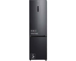 Inventum KV2010B No Frost energiezuinige koel-vriescombinatie - 201 cm hoog - 378 liter - Zeer stil: 29 dB - Superkoelen - Supervriezen - Vershoudlade - Energielabel A - Vrijstaand - Zwart — afbeelding 1