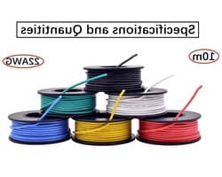 Flexibele Siliconen Kabelset 22 AWG, Elektronische Draad met Gedraaide Koperen Draden, 6 Kleuren Spoel 10m voor DIY RC Vliegtuigen en Elektronica Projecten