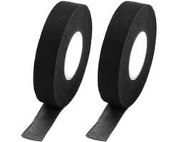 2 Rollen Hittebestendige Tape - 19mm x 15m - Hittebestendige Stoffen Tape voor Auto Draadbedrading, Isolatie en Reparatie