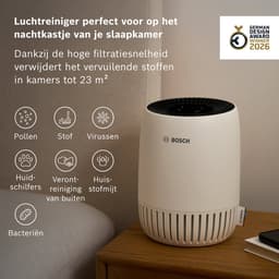 Bosch Air 500 Luchtreiniger – Verwijdert verontreinigingen, inclusief luchtfilter en stille modus (< 25 dB(A)) – voor kamers tot 23 m² – met USB-C-oplaadpoort CADR 100 m³/h — thumbnail 3