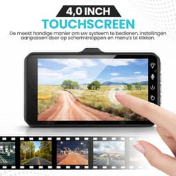 RaviSoll Dashcam Auto – Dual Dashcam Voor en Achter – Full HD Opname – 170° Groothoeklens – Parkeermodus – Nachtzicht – Eenvoudige Installatie — thumbnail 4