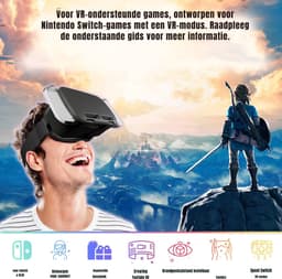 Nexvo® VR Bril met controllers - VR Bril - VR-brillen - Zwart - 19cm x 16cm x 12cm — thumbnail 3