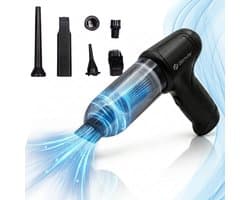 Denver Stofzuiger - Kruimeldief - Auto stofzuiger - Air Duster - 6 opzetstukken - Zuigen en blazen - Handstofzuiger - Stofreiniger - HVC45