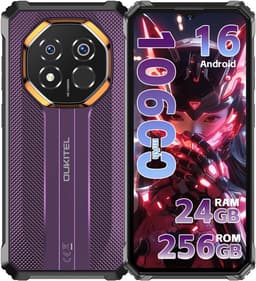 OUKITEL G7 Rugged Smartphone 2026 nieuw - 24GB RAM - 256GB ROM - 6,52 inch - 10600 mAh - Android 16 - IP68/IP69K Outdoor telefoon - Gemini Ai - 64MP Camera - NFC GPS - Paars — thumbnail 1