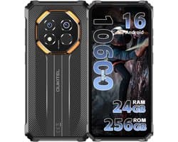 OUKITEL G7 Rugged Smartphone - 24GB RAM - 256GB ROM - 6,52 inch - 10600 mAh - Android 16 - IP68/IP69K Outdoor telefoon - Gemini Ai - 64MP Camera - NFC GPS - Zwart