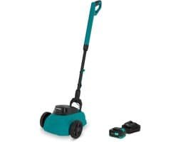 VONROC Mini Elektrische Grasmaaier 20V – 22 cm – Maaien en mulchen in één - Drie instelbare maaihoogtes: 30mm, 40mm, 50mm –- Incl. reinigingstool - Incl. 4.0Ah Accu en lader