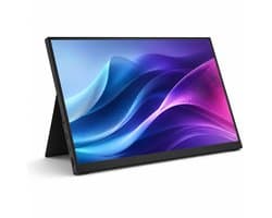 Gloovon® Draagbare Monitor - 16 inch 2.5K 144Hz - Met Standaard HDMI & USB-C - 500 nits IPS Scherm - 2560x1600 - Zwart