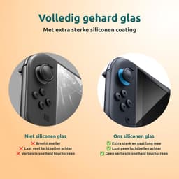 George Napoli Screenprotector Geschikt voor Nintendo Switch 2 - Beschermglas - Glasplaatje - Met Installatietray - Tempered Glass - 3-Pack — thumbnail 3