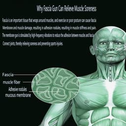 Diepe Weefsel Massagepistool - Stille Massager - Spierherstel Na Sport - Intelligente Drukfeedback - 4 Massagekoppen - Zwart — thumbnail 2