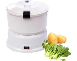 Elektrische Aardappelschilmachine - Automatische Schudder - Snel Groenten Schillen - Grote Capaciteit - 1 kg - Wit