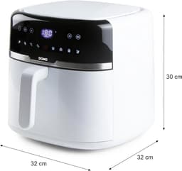 Airfryer - Hete Lucht Friteuse - Gezond Frituren - 8 Liter Capaciteit - 1800 Watt - Wit — thumbnail 3