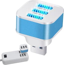 USB Hub - Poort Uitbreider - Data Overdracht - 3 Poorten - 5 Gbit/s - Blauw — thumbnail 5