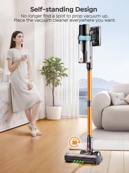 Draadloze steelstofzuiger 600W - 50 kPa zuigkracht - 65 min accu - LED borstel - 1,8L stofreservoir — thumbnail 2