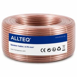 Luidspreker kabel - 0.75mm² - 100 meter - Op rol - Allteq — thumbnail 5