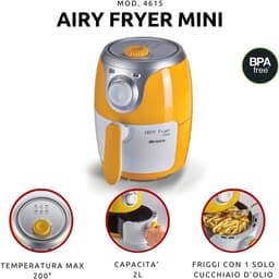 Heteluchtfriteuse - Airfryer Mini - Gezond Frituren - Compact Ontwerp - 2 Liter - Geel — thumbnail 4