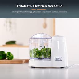 Elektrische Hakker - Keukenmachine - Ingrediënten Verwerken - Pulse Functie - 350 ml - Wit — thumbnail 4