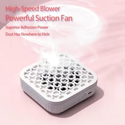 Nagel Stofafzuiger - Manicure Reiniger - Stofvrij Werken - Compact Ontwerp - 13.7 cm - Wit — thumbnail 4