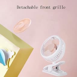 Draagbare Tafelventilator - Mini Airco - Persoonlijke Koeling - Traploze Snelheidsregeling - USB Oplaadbaar - Roze — thumbnail 4