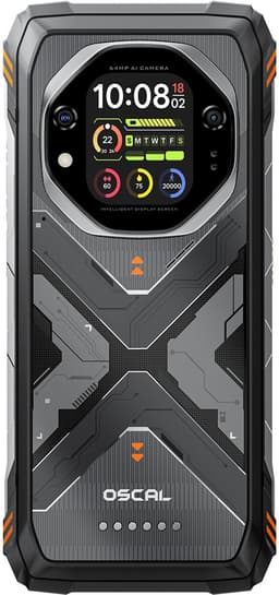 OSCAL TANK 1 Robuuste Smartphone 5G - 48GB RAM - 512GB ROM - 6,78 inch 2,4K FHD+ 120Hz - 20000mAh - 64MP + 50MP Camera, 20MP Nachtzicht - 170LM Dubbele LED-lamp - 100dB luidspreker - IP68/IP69K Outdoor Telefoon - Android 15 - NFC GPS - Oranje — thumbnail 13
