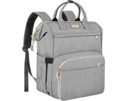 Lunchtas Rugzak - Koelrugzak Laptop - Lunch en Werk - Geïntegreerde USB-poort - 27x14x17 cm koelvak - Zwart