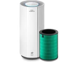 Coway Luchtreiniger – AIRMEGA 450 – met HEPA filter – Air Purifier – CADR 734 m³/u – voor grote ruimtes (tot 153 m²) – AQI-display (PM1/PM2.5/PM10) – energiebesparende modus – Wit