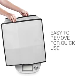 Keukenmachine Beschermhoes - Apparaat Cover - Keuken Netjes Houden - Scheurbestendig Materiaal - Compact Opvouwbaar - Lichtgrijs — thumbnail 5