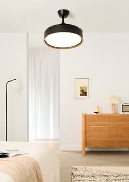 CREATE - Stille plafondventilator 40 W Ø107 cm met intrekbare bladen en LED-licht - M - Met licht - WIFI - WIND CLEAR EDGE — thumbnail 4