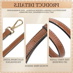 Leren Schouderband voor Handtassen, Verstelbare Buckle Ontwerp, Geschikt voor Mini Tassen, Duurzaam en Comfortabel, Ideaal voor Modebewuste Dames — thumbnail 2