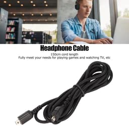 Vt products - Vervangende Hoofdtelefoonkabel - Gamingheadset Kabel - 1,5 M - Zwart - Geluidskabel - Geschikt voor Steelseries Arctis 3 5 7 Pro - Hoogw — thumbnail 5