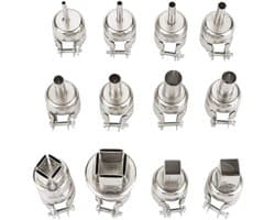 Store_7 - Hot Air Gun Nozzle - 12st Steel Heat Nozzles Kit - Duurzaam en veelzijdig - Geschikt voor soldeerwerk - Voor hot air guns