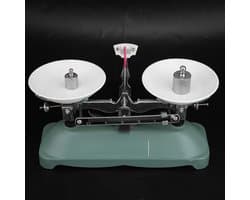 Nauwkeurige mechanische weegschaal met complete gewichten voor fysische en chemische experimenten, duurzaam en robuust, 100 g en 500 g