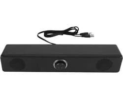 Krachtige USB-aangedreven computer speakers met stereo geluid, volume regelaar en heldere geluidskwaliteit voor desktop, laptop en tablet