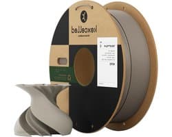 Mat PLA Filament - Glansvrij PLA - 3D Printen - Geavanceerde Matte Afwerking - 1KG 1.75mm - Warm Grijs